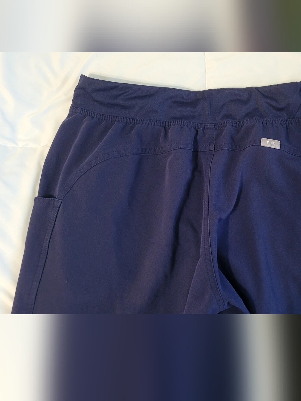 Navy, Kade Cargo Scrub Pants, Medium Tall - Picture 5 of 11